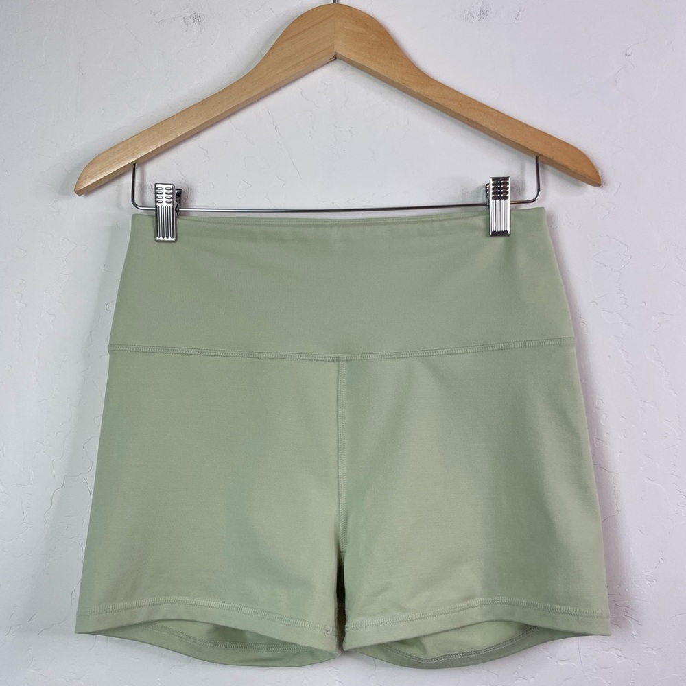 Reformation Ecostretch High Rise 3” Bike Shorts Limon (Light Green) Size Large